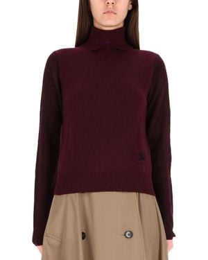 Burberry Wool Blend Jumper - Red