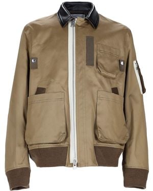 Sacai Giacca Blouson - Natural