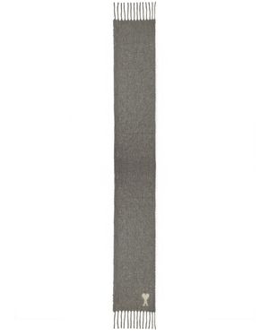 Ami Paris "Ami De Coeur" Scarf - White