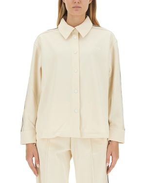 Palm Angels Monogram Sports Shirt - Natural