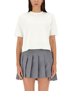 Thom Browne Boxy Fit T-Shirt - White