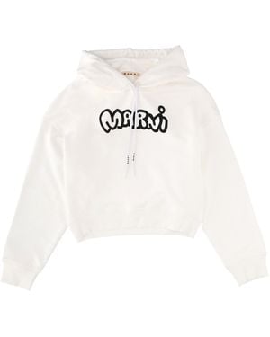 Marni Sweatshirt With Logo - White