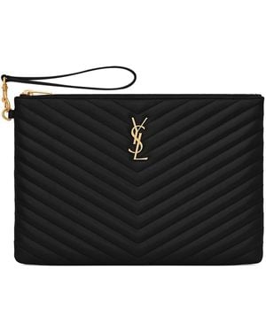 Saint Laurent Puoch Per Tablet "Cassandre" - Black