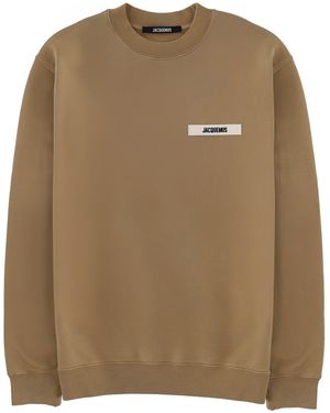 Jacquemus Grosgrain Logo Sweatshirt - Brown