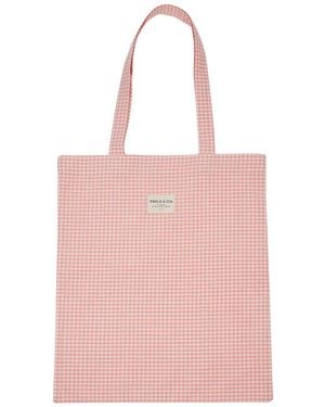 Emile Et Ida Tote Bag Con Logo - Pink