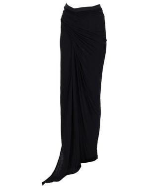 Rick Owens Solid Maxi Skirt - Black