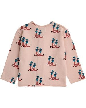 Bobo Choses Baby Dancing Giants All Overbuttoned Sweatshirt - Pink