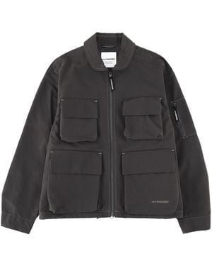 and wander Pocket Zip Jacket - Black