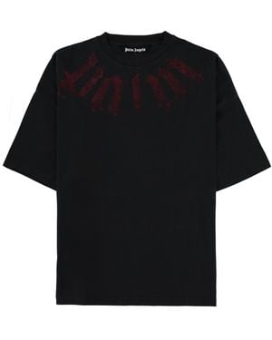 Palm Angels T-Shirt Con Logo - Black
