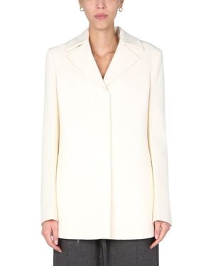 Jil Sander Tailored Blazer With Inverted Revers For - White
