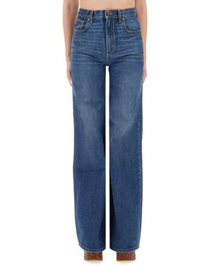 Chloé High-Rise Flare Jeans - Blue