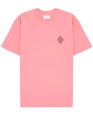 AMISH T-Shirt Con Logo - Pink