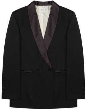 Alysi Giacca Doppiopetto "Weave" - Black