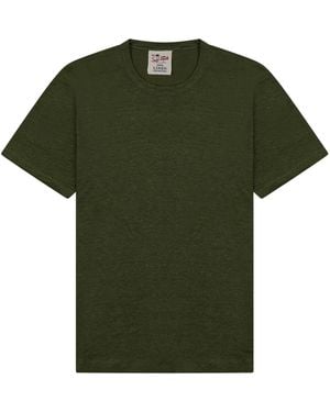 MC2 Saint Barth Solid Crew Neck T-Shirt - Green