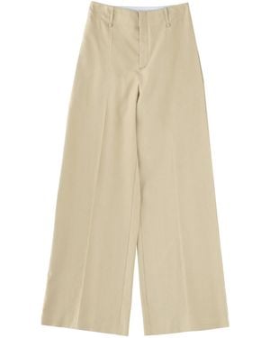 Alysi Linen Blend Tailored Trousers - Natural