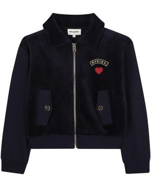 Sonia Rykiel Cardigan With "Heart" Logo - Blue