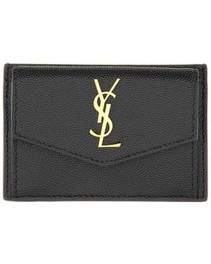 Saint Laurent Uptown Card Holder - Black