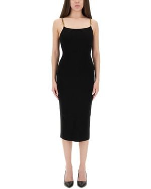 MICHAEL Michael Kors Slim Fit Longuette Dress - Black