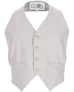 MM6 by Maison Margiela Gilet - White