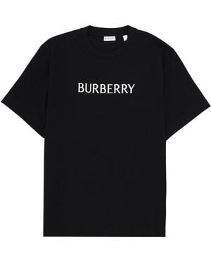 Burberry T-Shirt With Logo - Black