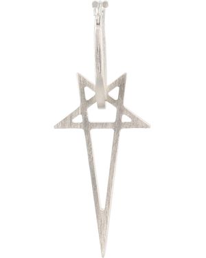 Rick Owens Orecchino "Pentagram" - White
