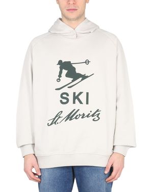 bally curling Sweatshirt With Print - White