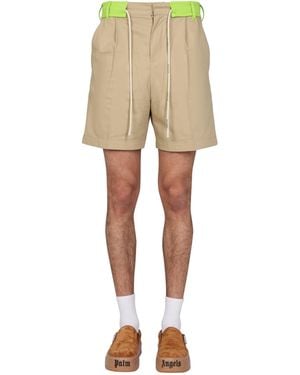 Palm Angels Solid Shorts - Natural