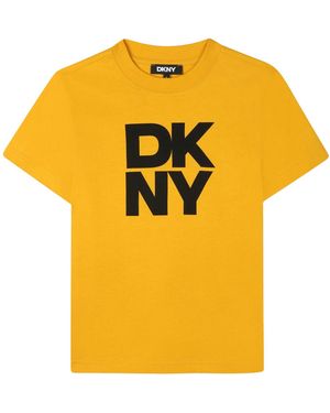 DKNY T-Shirt With Logo - Yellow