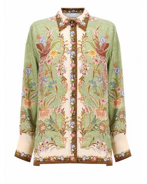 Zimmermann 100% Silk Shirt - Metallic