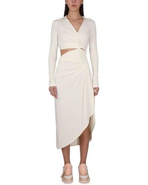 Off-White c/o Virgil Abloh Dress With Ruffles - White