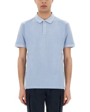 Woolrich Logo Polo - Blue