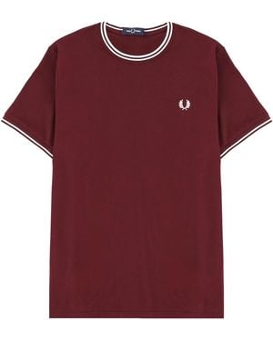 Fred Perry T-Shirt With Logo - Red