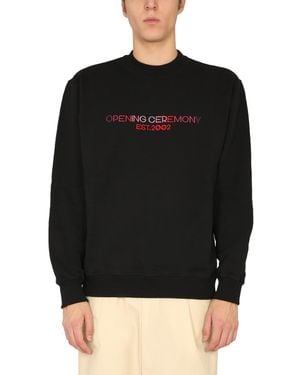 Opening Ceremony Crew Neck Sweatshirt - Black