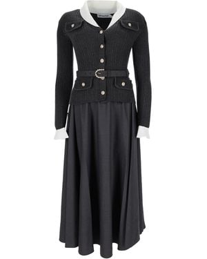 Self-Portrait Abito Midi - Black
