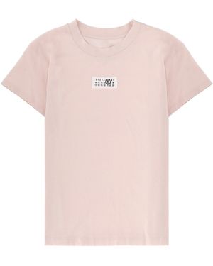 MM6 by Maison Margiela T-Shirt With Logo - Pink