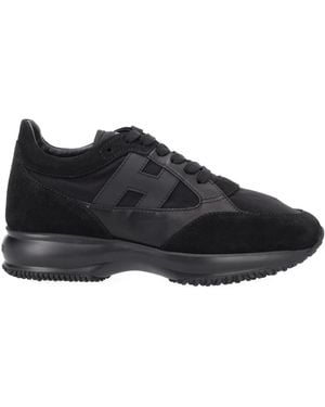 Hogan Logo Trainers - Black