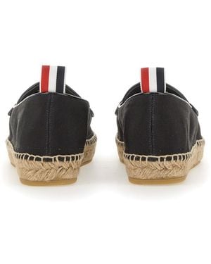 Thom Browne ESPADRILLA PENNY VARSITY - Nero