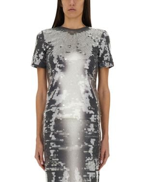 Sportmax Sequin-Embellished T-Shirt - Grey