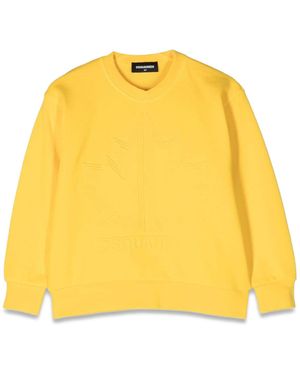 DSquared² Slouchy Fit Crewneck Sweatshirt - Yellow
