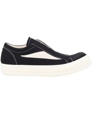 Rick Owens "Laceless Vintage Sneaks" Trainer - White
