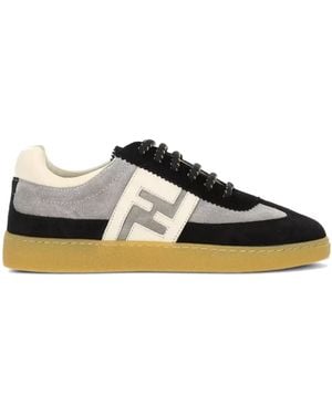 Fendi Junior Trainers Leather - Black