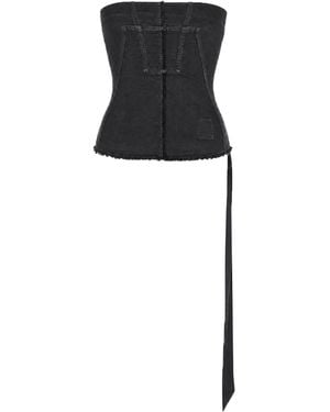 Rick Owens Top "Splintered Bustier" - Black