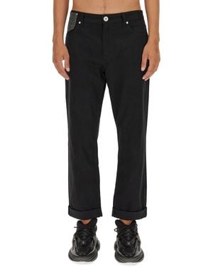 Balmain Regular Fit Denim Jeans - Black