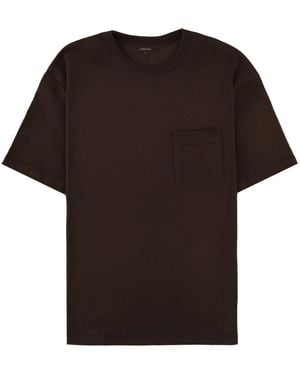 Lemaire T-Shirt With Pocket Cotton T-Shirts - Black