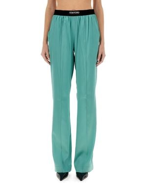 Tom Ford Relaxed Pyjamas Trousers - Green