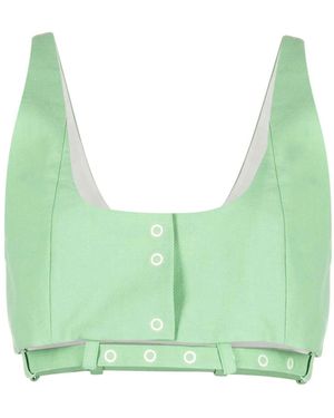 Ganni Organic Cotton Top - Green
