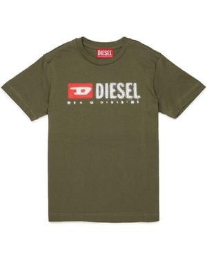 DIESEL T Shirt With Logo - Green