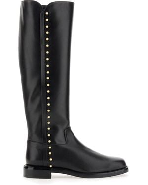 Stuart Weitzman Boot Pearl Riding - Black