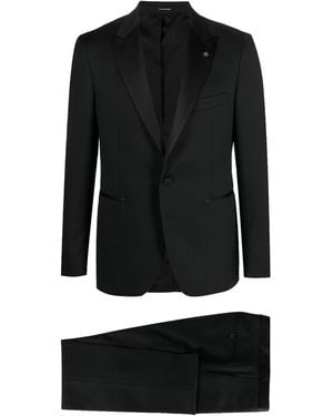 Tagliatore Single-Breasted Dinner Suit - Black