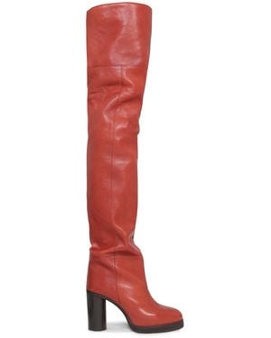 Isabel Marant Laelle Cuissard Boot - Red